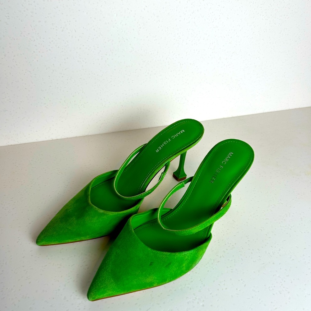 Marc Fisher Green Pointed Toe Heel